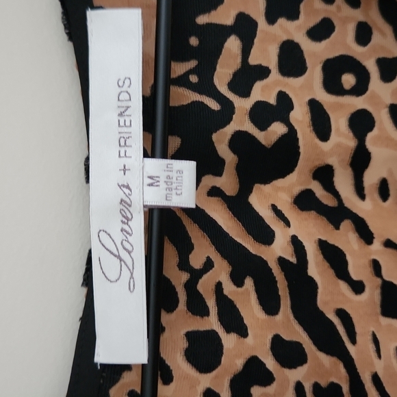 Lover + Friends | Leopard Daydream Burnout Blouse - Size M - Picture 8 of 10